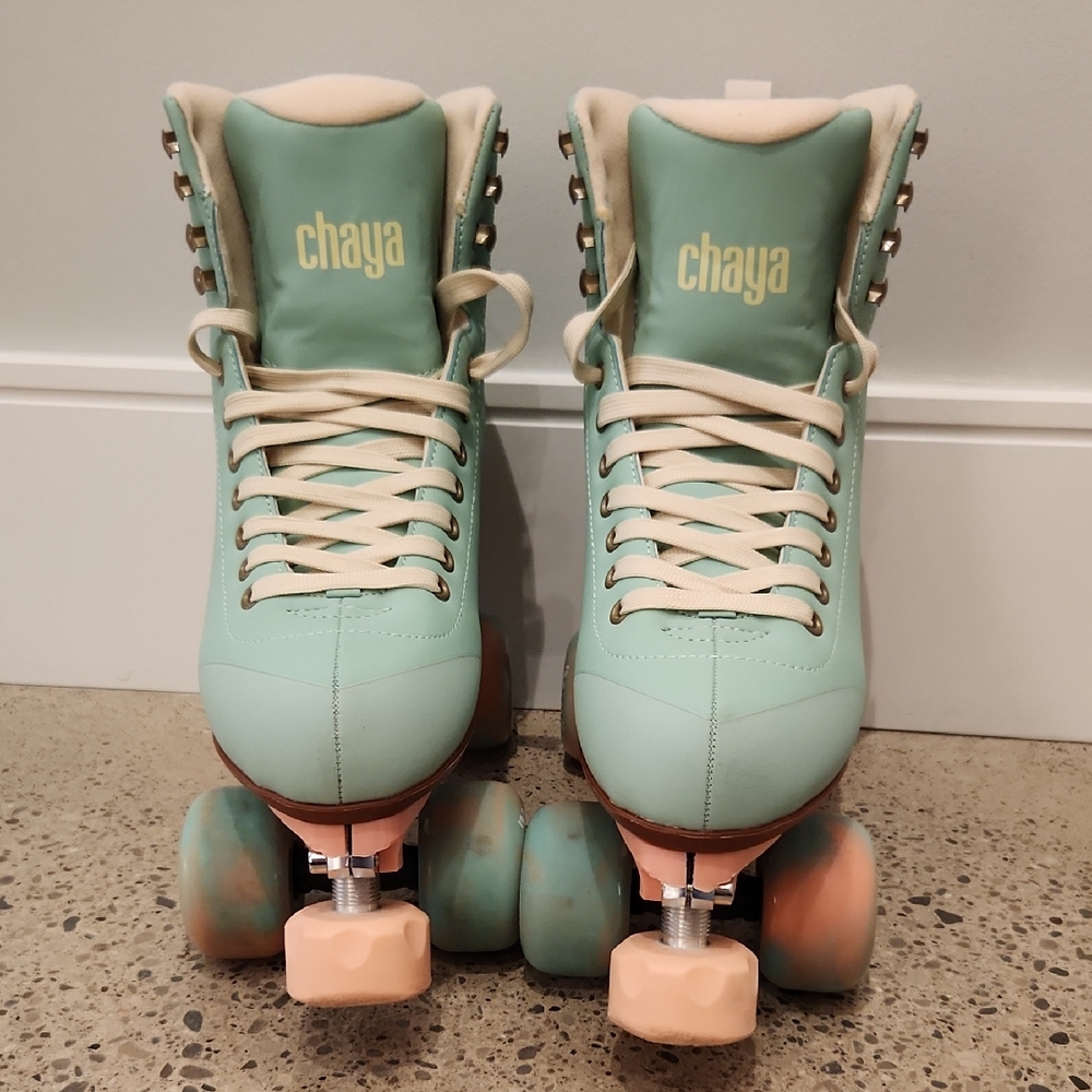 Chaya Women's Roller Skates - Mint and Peach
